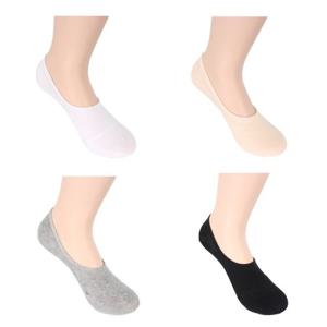 여성양말 무지 면 실리콘 페이크 덧신(한국산)
