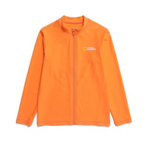 [내셔널지오그래픽키즈]K232URG520 스몰로고 백그래픽집업 ORANGE