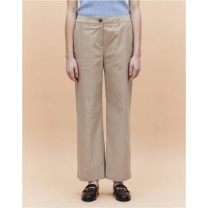 헤지스 여성 25SS 세미와이드라이트베이지 밴딩 치노 팬츠 HSPA5BC33I1