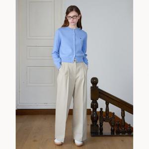 [올리브데올리브]핀턱 레직기 슬림 와이드 코튼 팬츠 (OW5SL218)