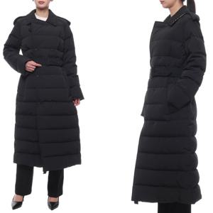 [버버리] 24FW 여성 더블 브레스트 다운 롱패딩 (8096909 BLACK SAND 24F)