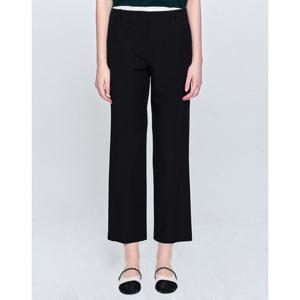 [TAG가 219000원]헤지스 여성 25SS 스트레이트핏블랙 나일론혼방 쿨스판 슬림 팬츠 HSPA5BC31BK