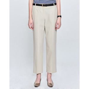 [TAG가 219000원]헤지스 여성 25SS 스트레이트핏라이트베이지 나일론혼방 쿨스판 슬림 팬츠 HSPA5BC31I1