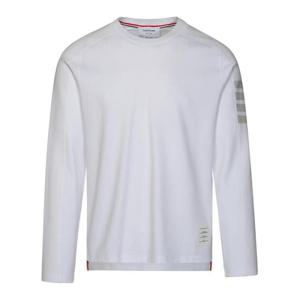 톰브라운 밀라노 코튼 4바 롱슬리브 티 MJS245A 07323 100 WHITE