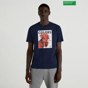 베네통 Old school graphic t-shirt 3S_3BL0U103Z