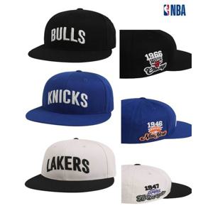 남녀공용 엔비에이팀 아치형 레터 스냅백 N255AP615P