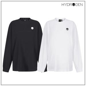 [하이드로겐] 유니 베이직 스컬로고 긴팔라운드 H31D1TR001