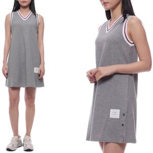 [톰브라운] 24SS 여성 피케 스트라이프 민소매 원피스 (FJD108A 00050 055 24S)