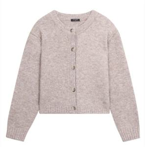 [버커루] 여성 라운드넥 루즈핏 니트 가디건(B244KC820P)