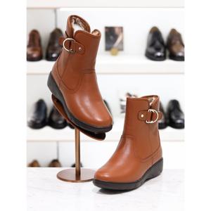 [탠디] 여성앵클 퍼부츠 G23438 BROWN 5cm