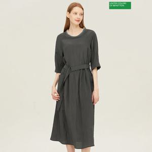 베네통 엘아민 벨티드 원피스 BAOP03411