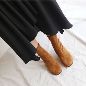 여성 앵글부츠 겨울 구두 캐주얼 패션 신발 미들부츠