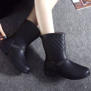 여자 앵클 레인 부츠 장화 3컬러 DS-AL897