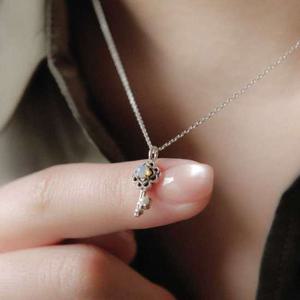 바이데이지 오팔 원석 미니 열쇠 목걸이 Bn0559