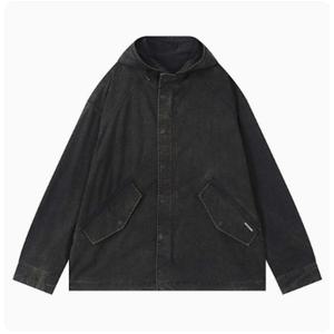 [버커루] 남성 C/N 가먼트다잉 후드 야상 숏 점퍼 (B251JP105P)