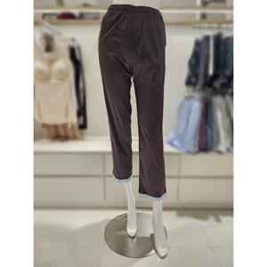 [바바라] 실내복 홈웨어 프리미엄 스판사틴 물실크 9부 하프슬립 AHS4593P BR