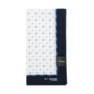 [에스티듀퐁(셔츠)]화이트 순 면 럭셔리 프린트 손수건 SE5SMA381010SWH