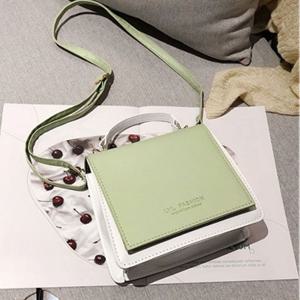 러블리 투톤 사각 미니 데일리 크로스백