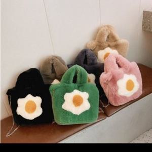 새롬샵 계란꽃 윈터 가방 퍼 따뜻 겨울가방