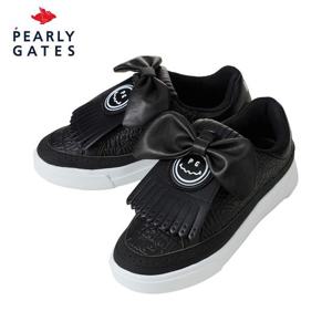 [파리게이츠] 파리게이츠 여성 킬티 리본 논스파이크 경량 골프화 521D3SE001_BK