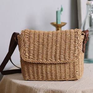 사각 심플 라탄크로스백 20대 여성가방 에코백