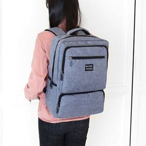 스퀘어 빅포켓 남여공용 넉넉한 학생 백팩 캐주얼가방