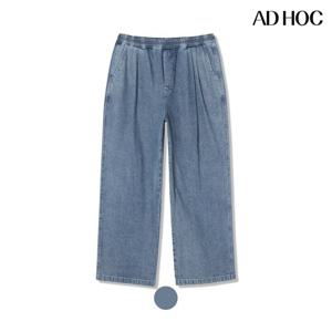 [애드호크]남성 데님 풀밴딩 와이드 팬츠 HB4DP04_DJ