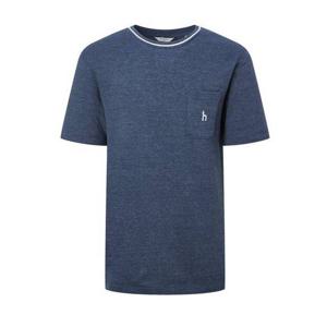 [헤지스남성] 블루 피케조직 반팔 크루넥 티셔츠(HZTS5B506B3)