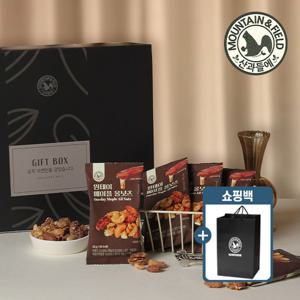 [산과들에] 오븐에구운 원데이메이플올넛츠 50봉 선물세트 +쇼핑백(하루견과)