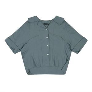 [코데즈컴바인]오픈카라 롤업 블라우스 (CJB-BL512W5)