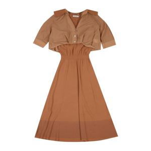 [코데즈컴바인]니트카라 셔츠 원피스 셋업 (CJB-OP505W4)