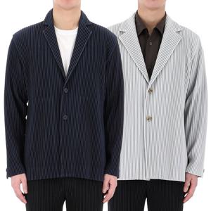 25SS 이세이미야케 옴므 플리세 테일러 플리츠 블레이저 자켓 2종