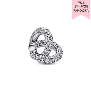 [판도라(주얼리)][백화점 보증서 제공] 파베 인피니티 노트 하트 참 793771C01