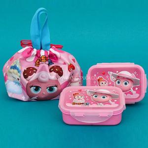 브레드이발소 블라썸 2단 도시락(720911) 소풍도시락 소풍도시락통 도시락통 도시락 도시락용기 플라스틱도