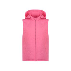 [크로커다일 레이디]후드 탈부착 물결 사시선 패딩 베스트 CLESVT101