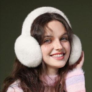 인조토끼털 여성 귀마개 겨울 방한 귀덮개 귀도리