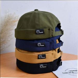 스마일 골무모자 고급 남성여름모자 트렌드 와치캡