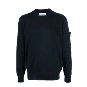 [당일]스톤아일랜드 1015540B2 와펜 니트 네이비