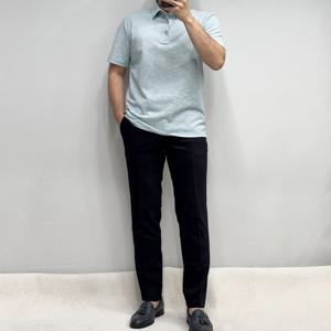 [바쏘옴므]25SS 남성 쿨맥스 카라넥 반팔 PK티셔츠 GNWSZ2KT67