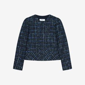 [베스띠벨리]노카라 라운드넥 트위드 자켓 BKJAB2104