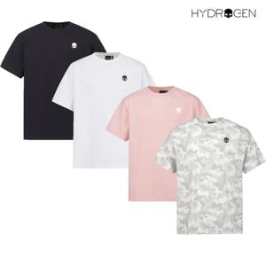 [하이드로겐] 유니 등판 빅스컬 반팔라운드 H31D2TR701