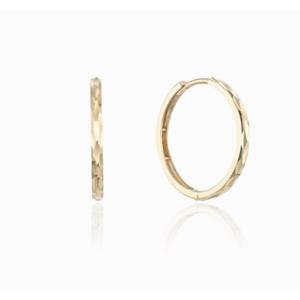 [로이드] 주문제작 모던브리티쉬 컷팅 데일리 14k 링귀걸이 LOFM3101G