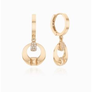 [로이드] 주문제작 볼륨 라운드 파베 14k 펜던트 LEE23033G