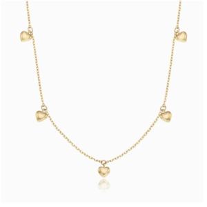 [로이드] 주문제작 하트 패턴 레이어드 14K 목걸이 LNN23189G