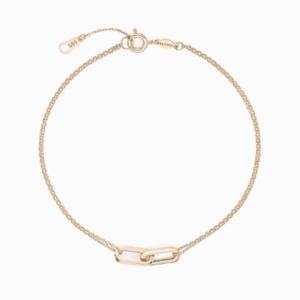 [로이드] 주문제작 더블링크 투라인 14k 팔찌 LWB23009G