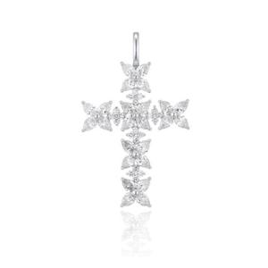 [로이드] 주문제작 페어컷 큐빅 십자가 펜던트 LPP24034G