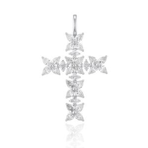 [로이드] 주문제작 페어컷 다이아몬드 십자가 펜던트 LPF24005D