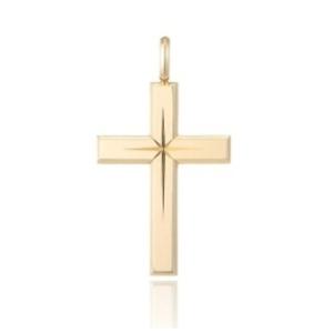 [로이드] 주문제작 스타 컷팅 십자가 펜던트 (M) LPP24023G