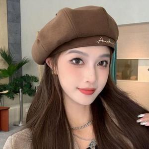 영문 레터링 포인트 패션모자 데일리룩 트랜디 빵모자