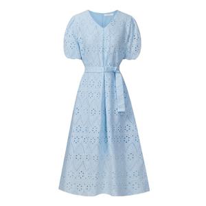 FOCUS  V넥 볼륨 소매 아일렛 원피스 PBINF5M1OP3401